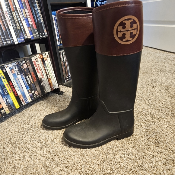 Tory Burch Shoes - Tory Burch rubber and leather boots